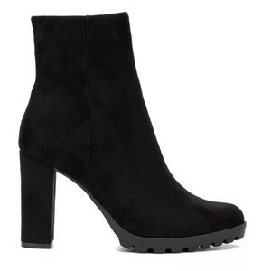 NWOT, NEW YORK & CO. Araceli Black Women's High Block Heel Ankle Boots, NWOB